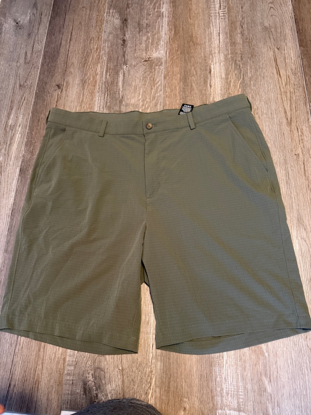 Greg Norman Collection Olive Performance Flat-Front Shorts